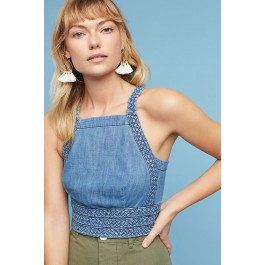 Braided Cropped Halter Top