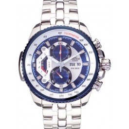 Casio Edifice Ef-558D-2Avdf SilverBlue Chronograph Watch