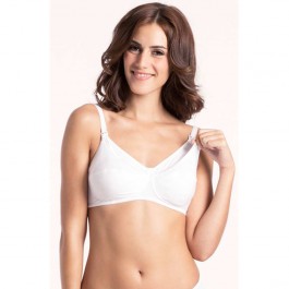 Prettysecrets White Beatuful Mom Nursing Bra
