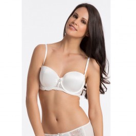 Mariemeili Ivory Bridal Lace Padded Bra
