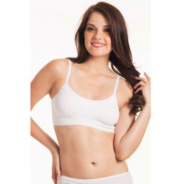 Enamor White Pink Sports Bra
