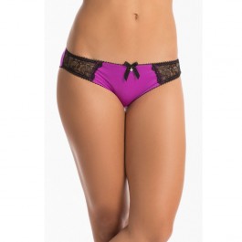 Prettysecrets Royal Purple Lace Trim Bikini