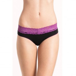 Prettysecrets Black Purple Lacy Hipster