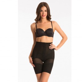 Prettysecrets Black Leaf Print Hip And Thigh Cover