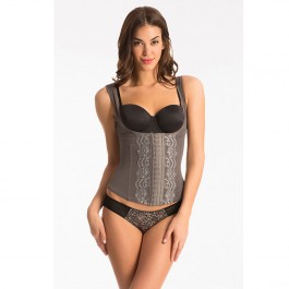 Prettysecrets Grey Floral Corset