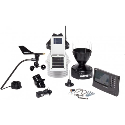 Davis Instruments 6153 Vantage Pro2 Wireless Weather Station with 24-Hour Fan Aspirated Radiation Shield and LCD Display Console