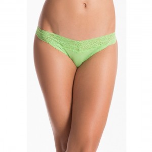 Prettysecrets Fresh Green Lacy Thong