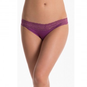 Prettysecrets Purple Lacy Thong