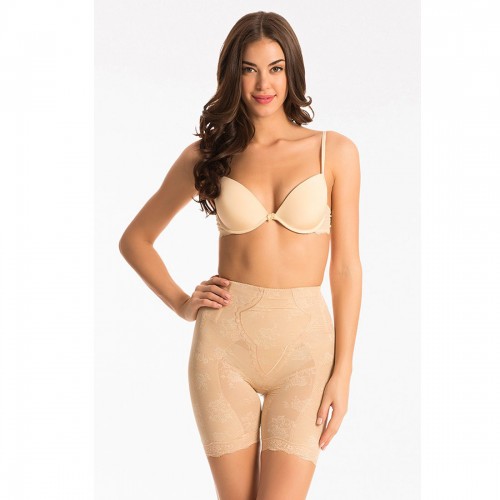 Prettysecrets Nude Floral Print Hip And Thigh Cover